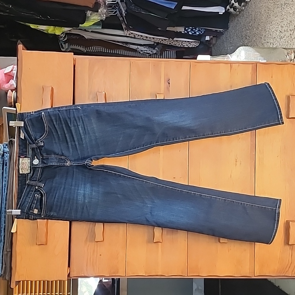 DEAR JOHN: Playback Gotham Comfort Straight Jeans, Dark-wash, Size 26